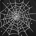 Black With Diamante Spider Webs