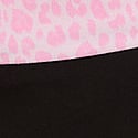 Pure Black Pink Leopard With Bling Waistband