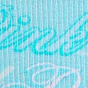Sky Blue Script Print