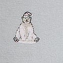 Linen Blue Cocktail Polar Bears