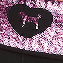 Pure Black Pink Sequins